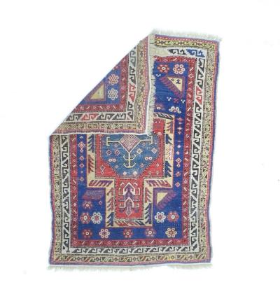 Fine Antique Caucasian Rug 3 0 x 4 2 