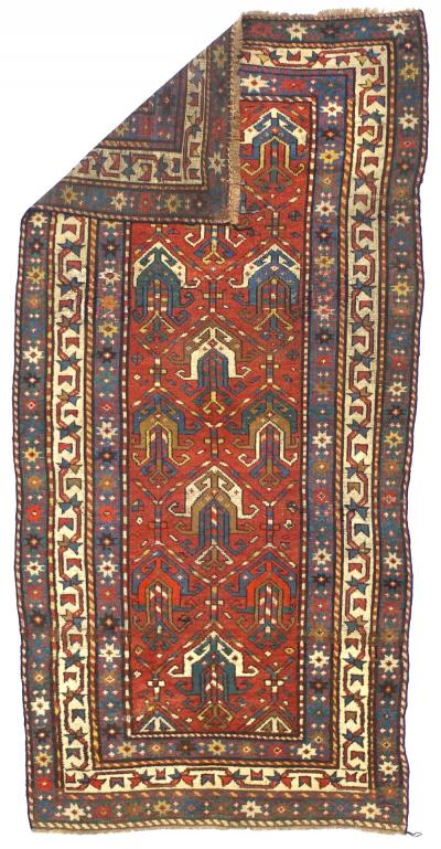Fine Antique Ganje Kazak Rug 3 4 x 6 10 