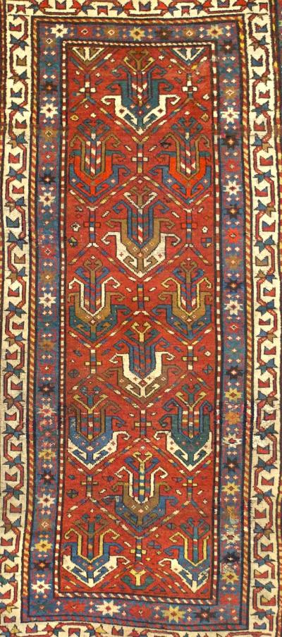 Fine Antique Ganje Kazak Rug 3 4 x 6 10 