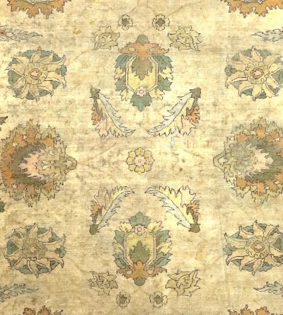 Fine Antique Indian Amritsar Rug 93 x 12 x 1 circa 1890