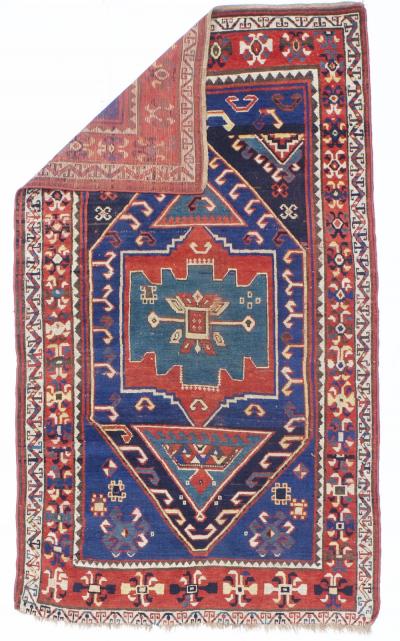 Fine Antique Kazak Rug 3 10 x 6 8 