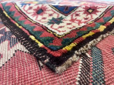 Fine Antique Kazak Wool Rug 4 9 x 7 2 