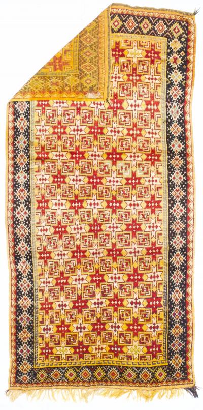 Fine Antique Moroccan Tribal Wool Rug 4 6 x 9 7 