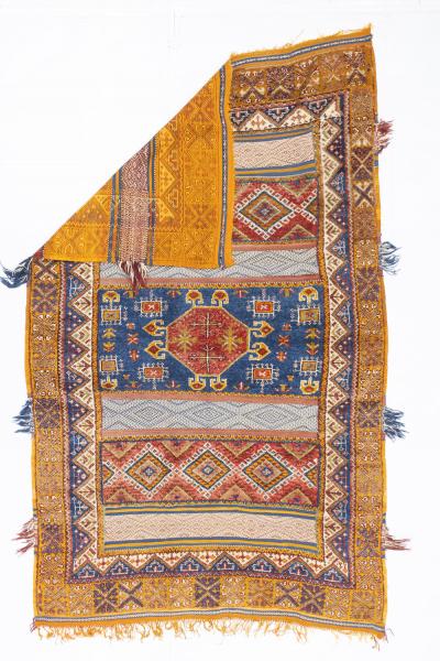 Fine Antique Moroccan Tribal Wool Rug 6 10 x 7 8 