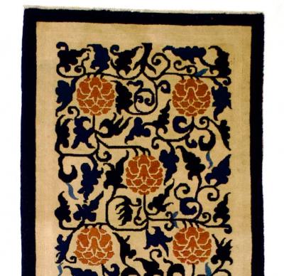 Fine Antique Peking Chinese Runner 2 3 x 8 3 