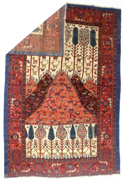 Fine Antique Persian Bakhshayesh Rug 5 9 x 8 7 
