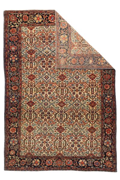 Fine Antique Persian Farahan Sarouk Rug 4 6 x 6 6 