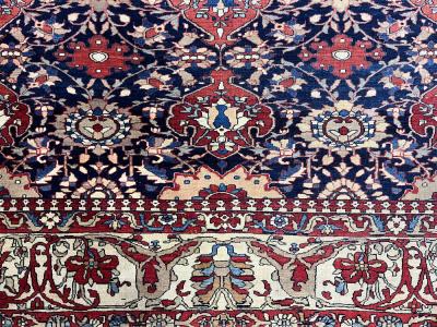 Fine Antique Persian Farahan Sarouk Wool Rug 7 0 x 9 6 
