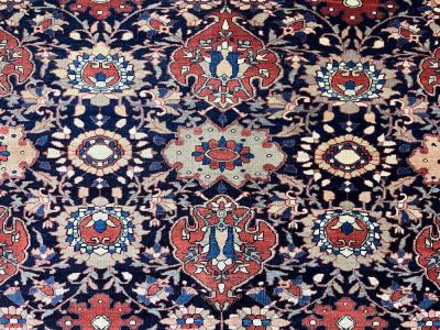 Fine Antique Persian Farahan Sarouk Wool Rug 7 0 x 9 6 
