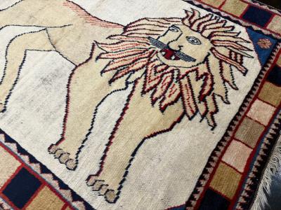 Fine Antique Persian Gabbeh Wool Rug 3 10 x 5 5 