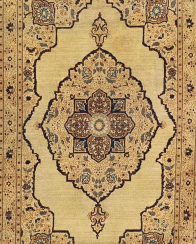 Fine Antique Persian Haji Jalili Tabriz Wool Rug 4 x 0 x 5 x 9 