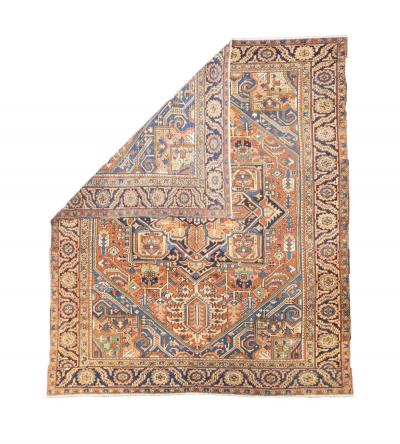 Fine Antique Persian Heriz Wool Rug 9 x 7 x 11 x 3 