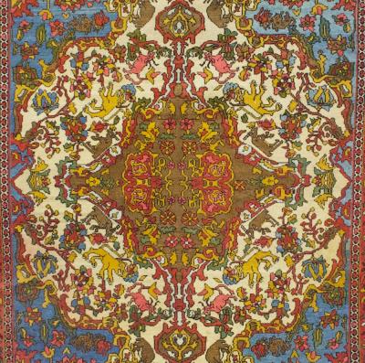 Fine Antique Persian Malayer Rug 46 x 70 