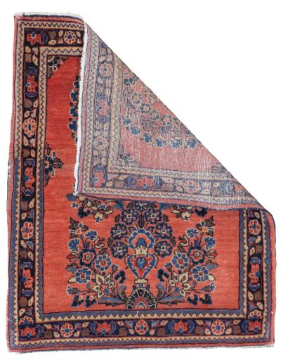 Fine Antique Persian Mohajeran Sarouk Rug 20 x 26