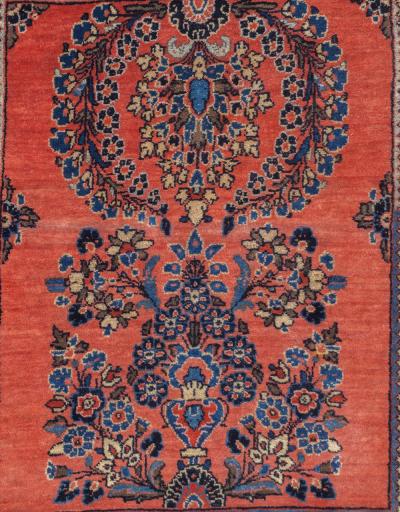 Fine Antique Persian Mohajeran Sarouk Rug 20 x 26