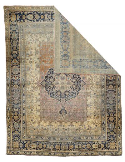 Fine Antique Persian Mohtasham Kashan Rug 7 6 x 9 7 