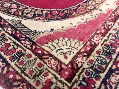 Fine Antique Persian Pictorial Lavar Kerman Rug 2 0 x 2 6 