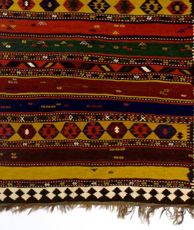 Fine Antique Persian Qashqai Tribal Kilim Rug 510 x 110 