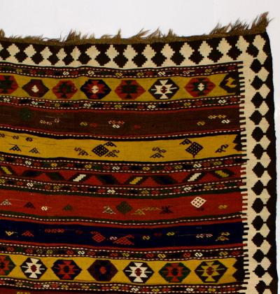 Fine Antique Persian Qashqai Tribal Kilim Rug 510 x 110 
