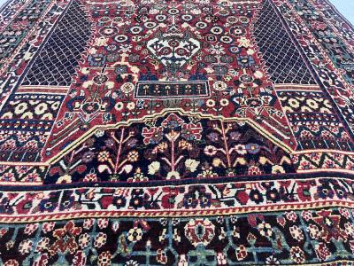 Fine Antique Persian Qashqai Tribal Wool Rug 4 9 x 8 2 