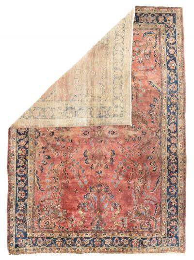 Fine Antique Persian Sarouk Rug 70 x 97 