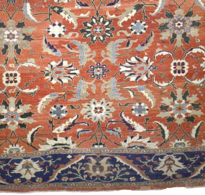 Fine Antique Persian Sultanabad Mahal Rug 12 10 x 17 8 