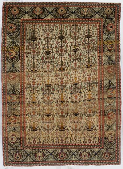 Fine Antique Persian Tabriz Rug 5 9 x 8 0 