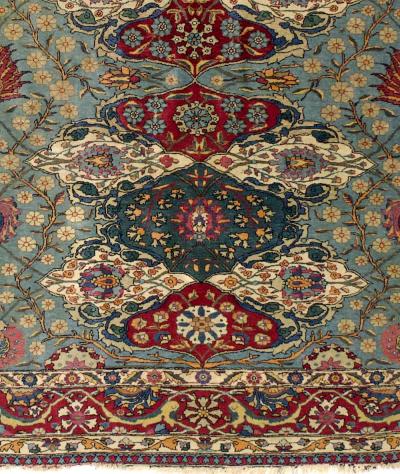 Fine Antique Persian Tehran Rug 4 9 x 7 6 