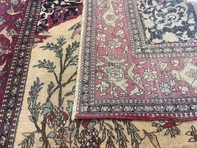 Fine Antique Persian Tehran Rug 4 x 8 x 7 x 1
