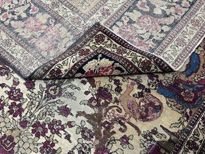 Fine Antique Persian Tehran Rug 4 x 9 x 7 x 4 