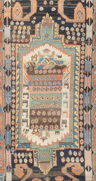 Fine Antique Persian Tribal Bakhtiari Rug 411 x 97