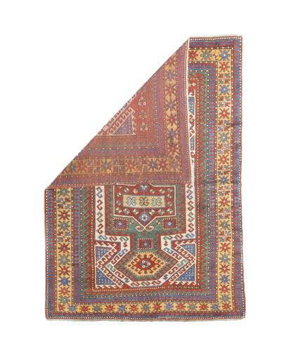 Fine Antique Sevan Kazak Rug 5 5 x 7 9 