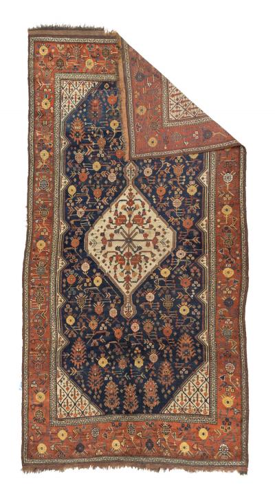 Fine Antique Tribal Khamseh Rug 5 5 x 10 4 