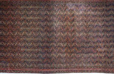 Fine Antique Tribal Qashqai Rug 8 4 x 15 4 