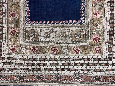 Fine Antique Turkish Giordez Wool Rug 4 1 x 5 8 