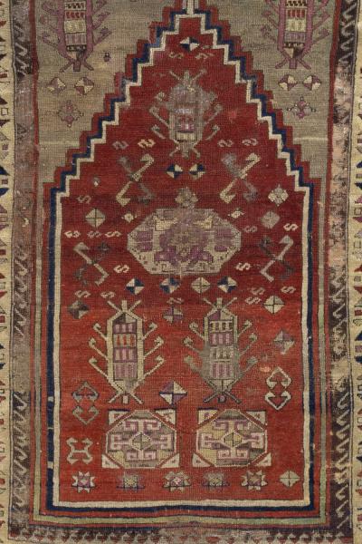 Fine Antique Turkish Konia Rug 3 0 x 4 8 