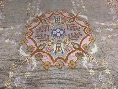 Fine Antique Turkish Oushak Rug 12 3 x 15 2 