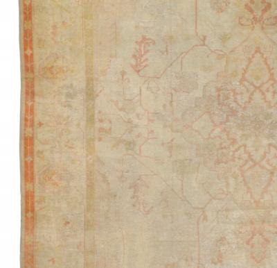 Fine Antique Turkish Oushak Rug 13 0 x 16 10 