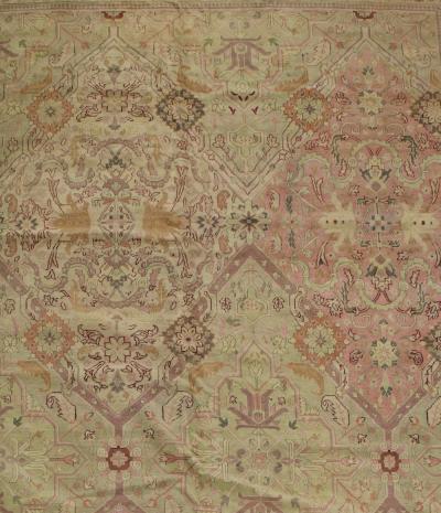 Fine Antique Turkish Oushak Rug 14 6 x 18 7 