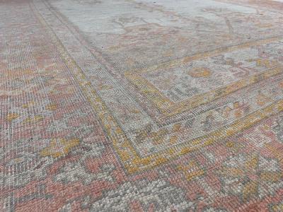 Fine Antique Turkish Oushak Rug 8 8 x 12 