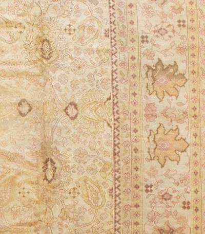 Fine Antique Turkish Oushak Rug 9 6 x 12 9 