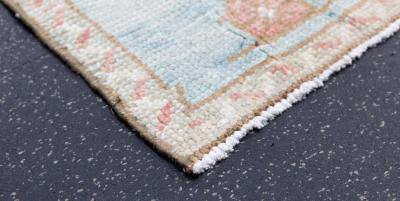 Fine Antique Turkish Oushak Wool Rug 6 5 x 8 6 