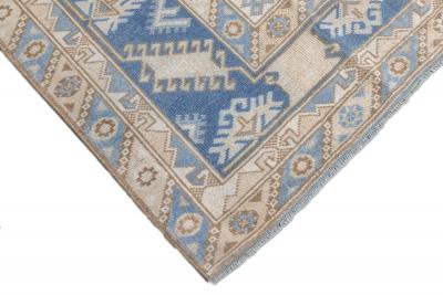 Fine Antique Turkish Oushak Wool Rug 6 6 x 9 7 