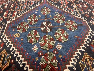 Fine Antique West Persian Tribal Khamseh Rug 6 1 x 8 8 