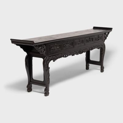 Finely Carved Five Drawer Altar