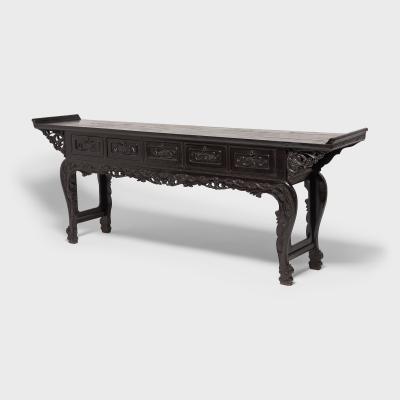 Finely Carved Five Drawer Altar