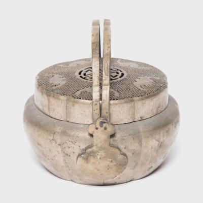 Five Blessings White Brass Brazier