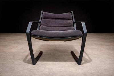Fixed Commander Armchair in Metal Jorge Zalszupin 1970s