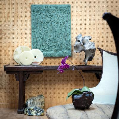 Flanked Plank Top Ruyi Altar Table