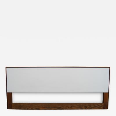 Florence Knoll Queen Walnut and Laminate Headboard by Florence Knoll for Knoll Associates